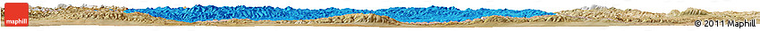 Political Horizon Map of Hovd, satellite outside