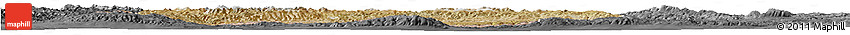 Satellite Horizon Map of Hovd, darken, desaturated