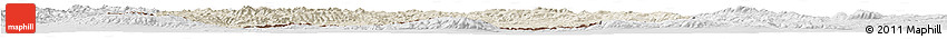 Shaded Relief Horizon Map of Hovd, lighten, desaturated