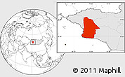 Blank Location Map of Hovd, highlighted country