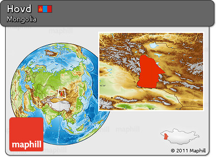 Physical Location Map of Hovd
