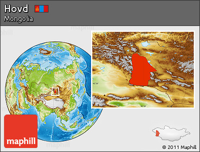 Physical Location Map of Hovd