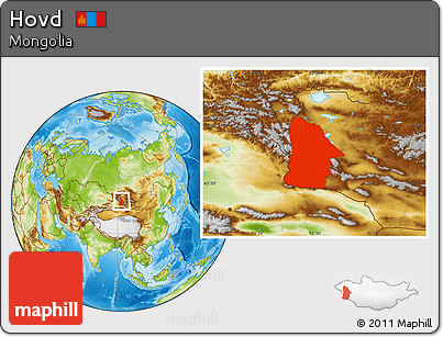 Physical Location Map of Hovd