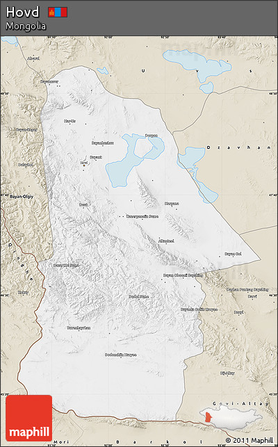 Classic Style Map of Hovd