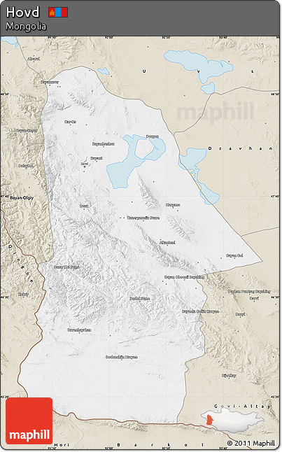 Classic Style Map of Hovd