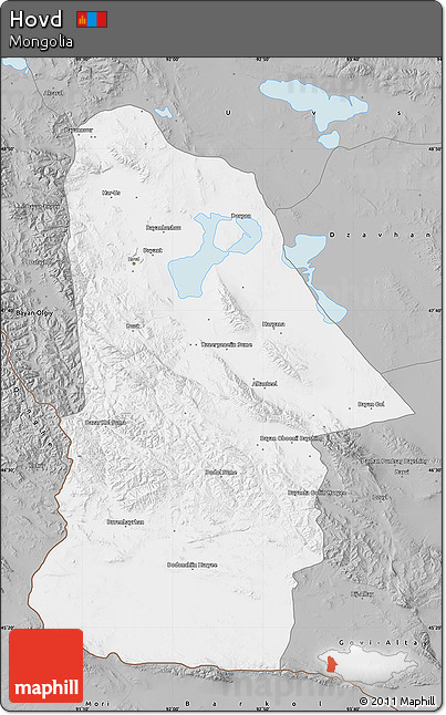 Gray Map of Hovd