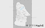 Gray Map of Hovd, single color outside
