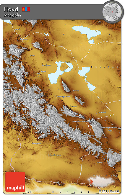 Physical Map of Hovd