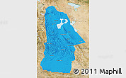 Political Map of Hovd, satellite outside