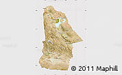 Satellite Map of Hovd, cropped outside