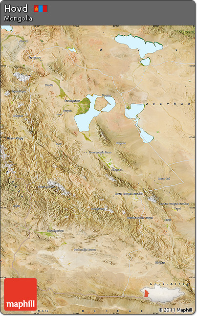 Satellite Map of Hovd