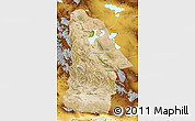 Satellite Map of Hovd, physical outside