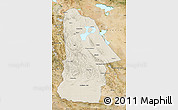 Shaded Relief Map of Hovd, satellite outside