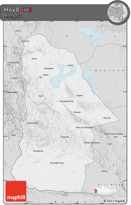 Silver Style Map of Hovd