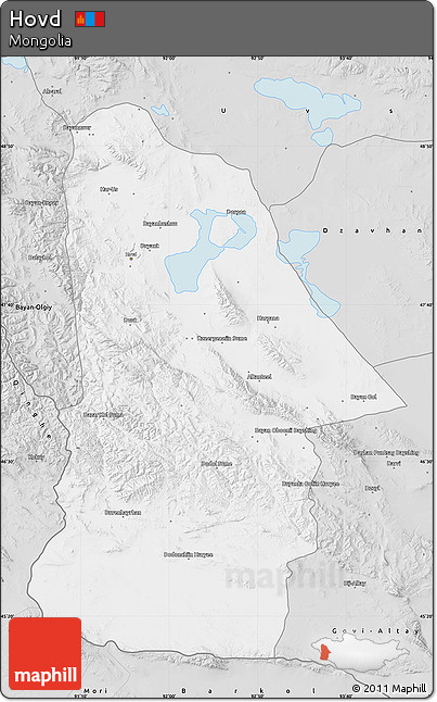 Silver Style Map of Hovd