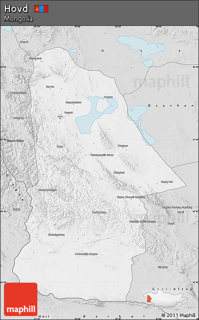 Silver Style Map of Hovd