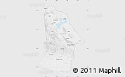 Silver Style Map of Hovd, single color outside