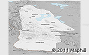 Gray Panoramic Map of Hovd