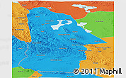 Political Panoramic Map of Hovd