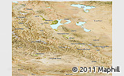 Satellite Panoramic Map of Hovd