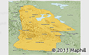 Savanna Style Panoramic Map of Hovd