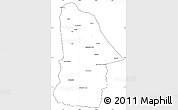 Blank Simple Map of Hovd, cropped outside