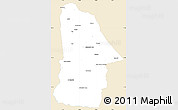 Classic Style Simple Map of Hovd, single color outside