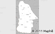Gray Simple Map of Hovd