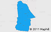Political Simple Map of Hovd, cropped outside