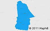 Political Simple Map of Hovd, single color outside