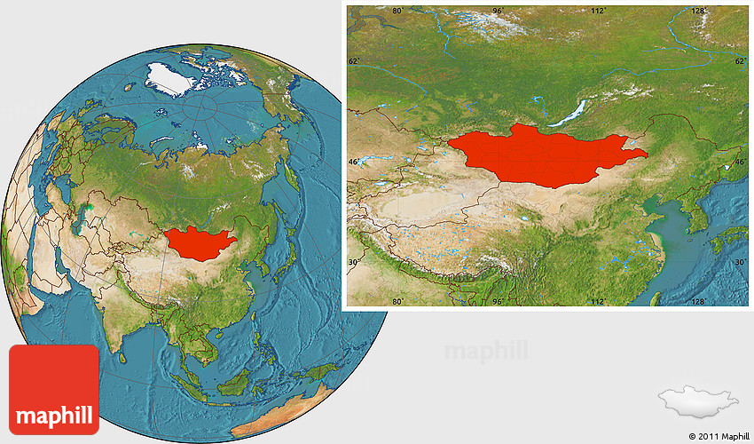 mongolian plateau map location