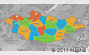 Political Map of Mongolia, desaturated