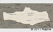 Shaded Relief 3D Map of Omnogovi, darken