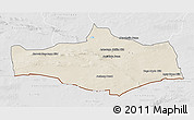 Shaded Relief 3D Map of Omnogovi, lighten, desaturated