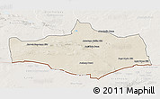 Shaded Relief 3D Map of Omnogovi, lighten