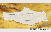 Shaded Relief 3D Map of Omnogovi, physical outside