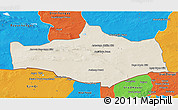 Shaded Relief 3D Map of Omnogovi, political outside