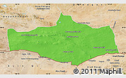 Political Map of Omnogovi, satellite outside