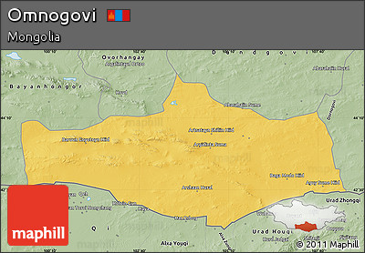 Savanna Style Map of Omnogovi