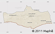 Shaded Relief Map of Omnogovi, cropped outside