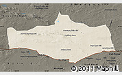 Shaded Relief Map of Omnogovi, darken