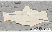 Shaded Relief Map of Omnogovi, darken, semi-desaturated