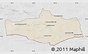 Shaded Relief Map of Omnogovi, lighten, desaturated