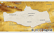 Shaded Relief Map of Omnogovi, physical outside