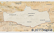 Shaded Relief Map of Omnogovi, satellite outside