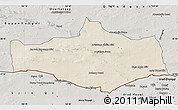 Shaded Relief Map of Omnogovi, semi-desaturated