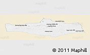 Classic Style Panoramic Map of Omnogovi, single color outside