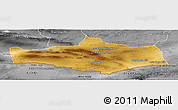 Physical Panoramic Map of Omnogovi, desaturated