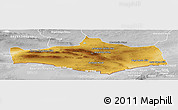 Physical Panoramic Map of Omnogovi, lighten, desaturated