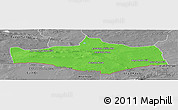 Political Panoramic Map of Omnogovi, desaturated